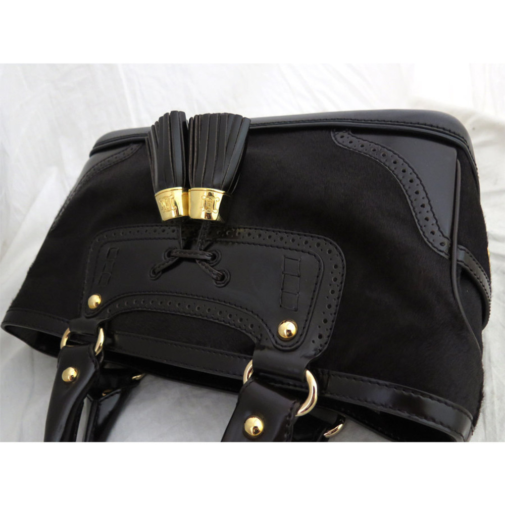Celine Boogie Bag Dark Brown Black gold pony leather - Picture 2 of 4